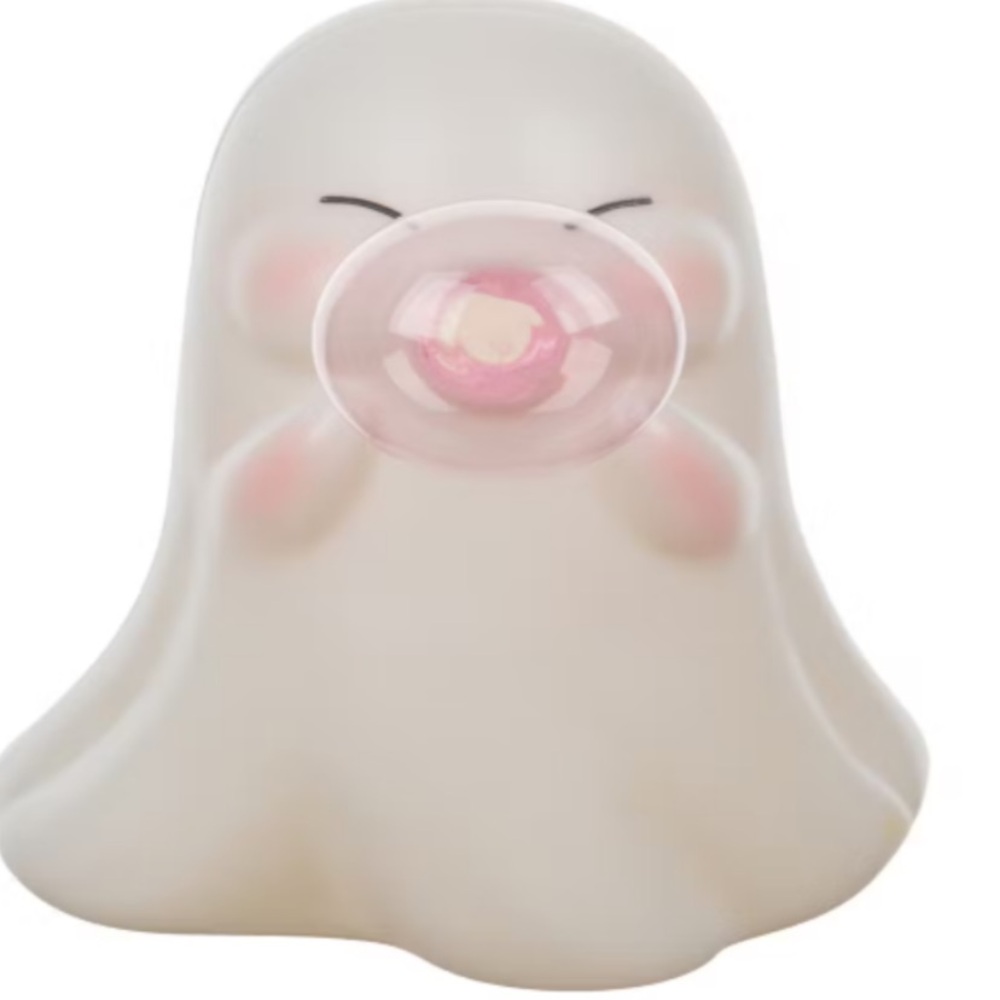 LAST SET OF 2 Cute Ghost Figurine with Bubblegum 👻